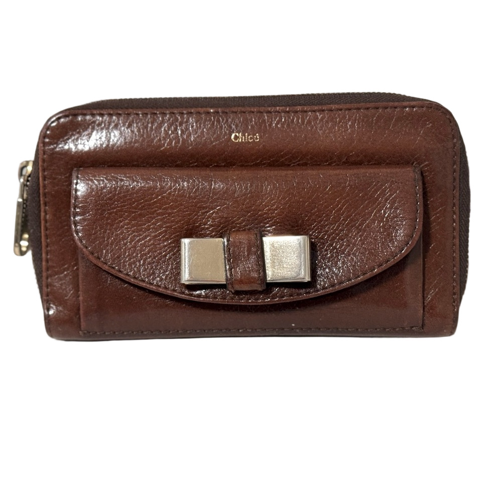 CHLOÉ Brown Leather Wallet